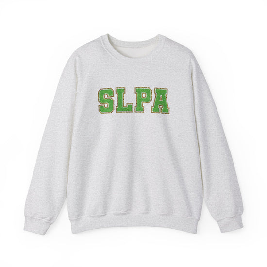 SLPA Green (Printed) Glitter Patch Crewneck