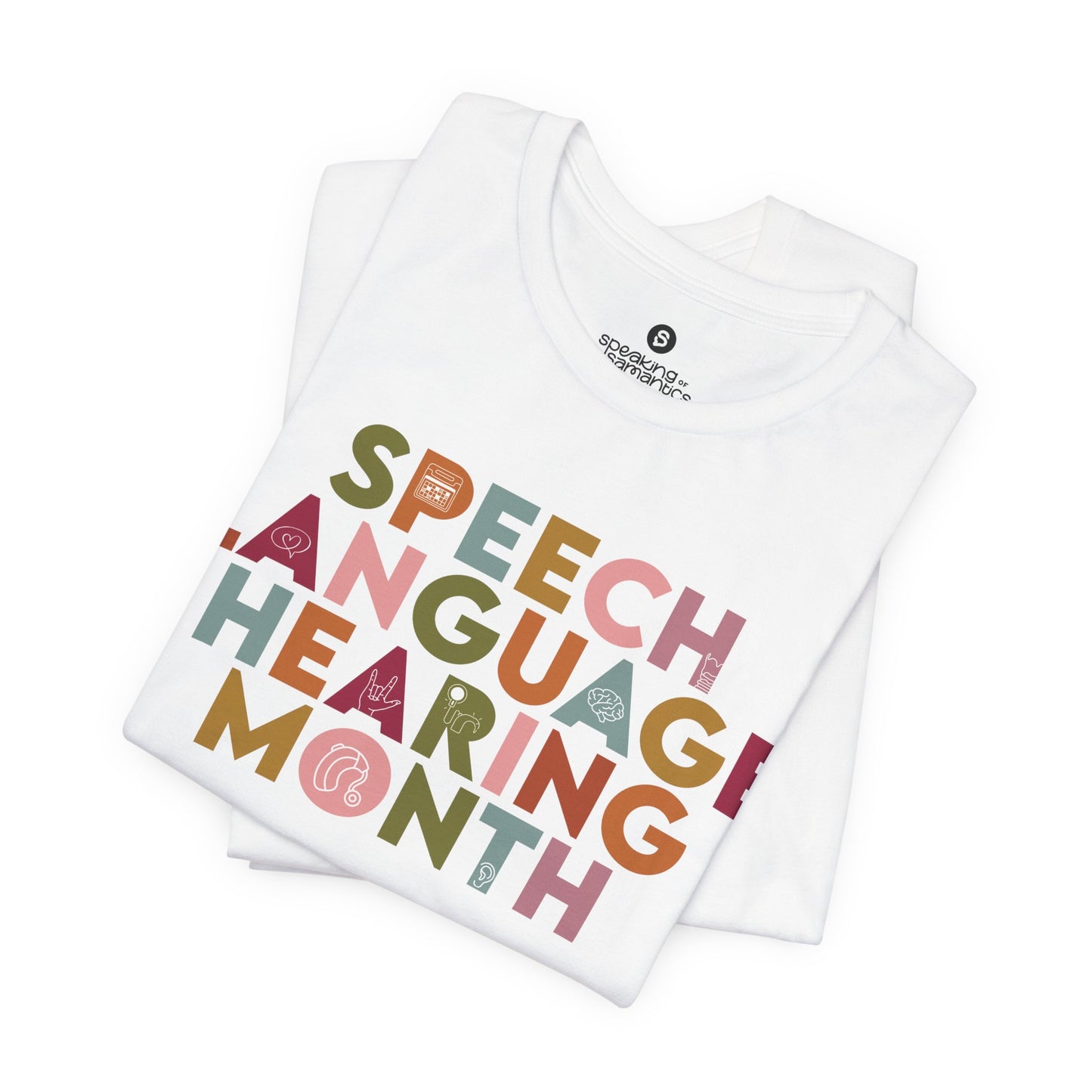 Speech Language Hearing Month Icon Tee