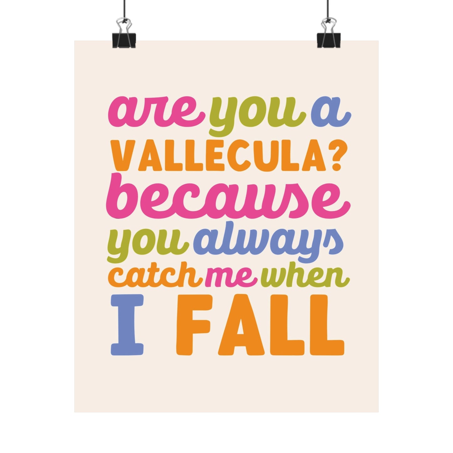 Are You A Vallecula Poster