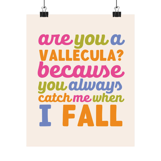 Are You A Vallecula Poster