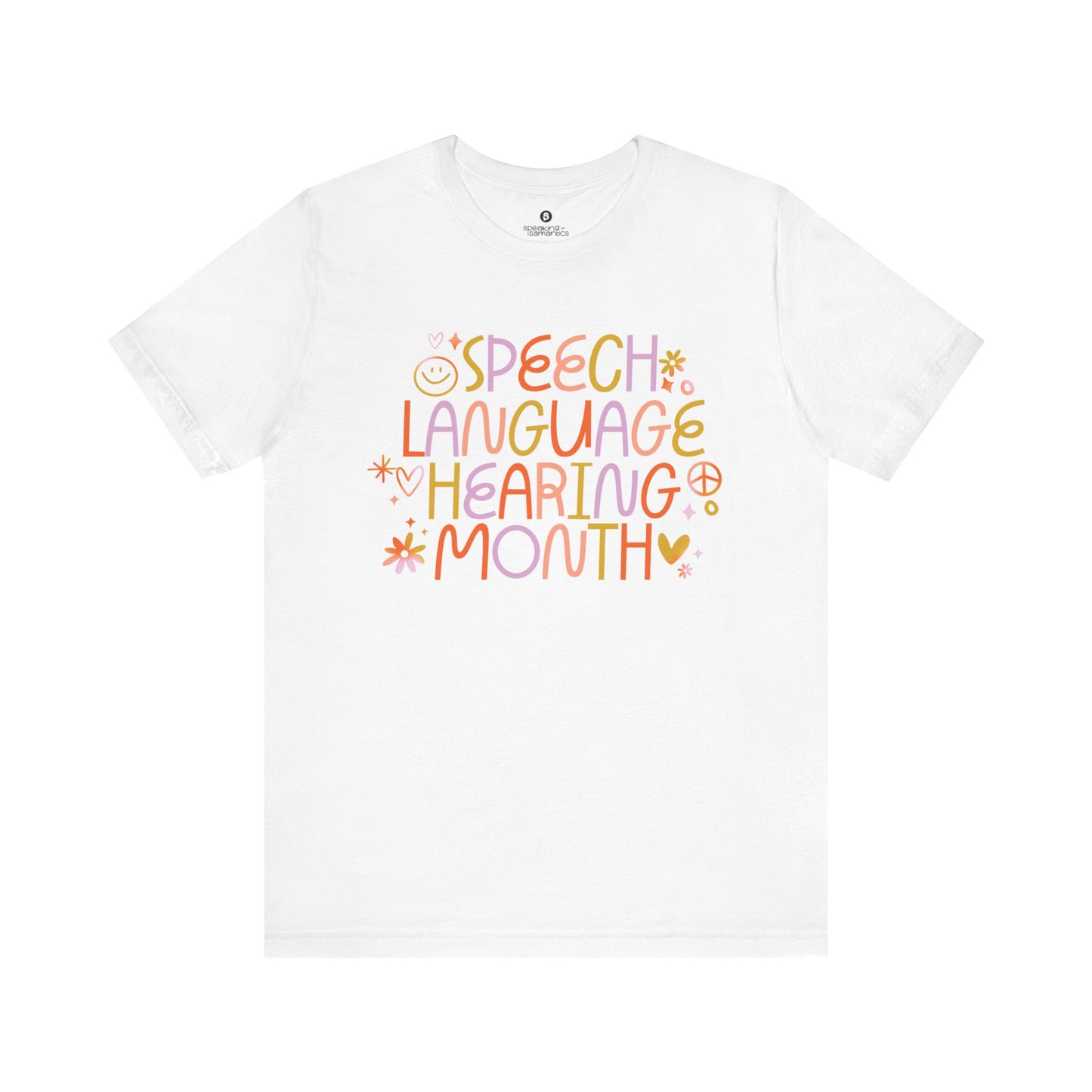 Speech Language Hearing Month Doodle Tee