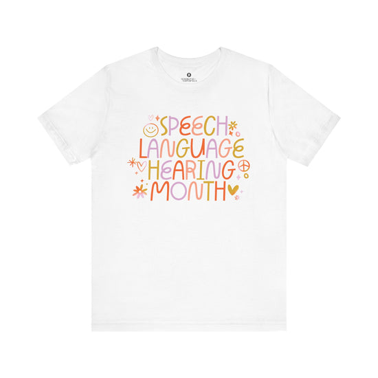 Speech Language Hearing Month Doodle Tee