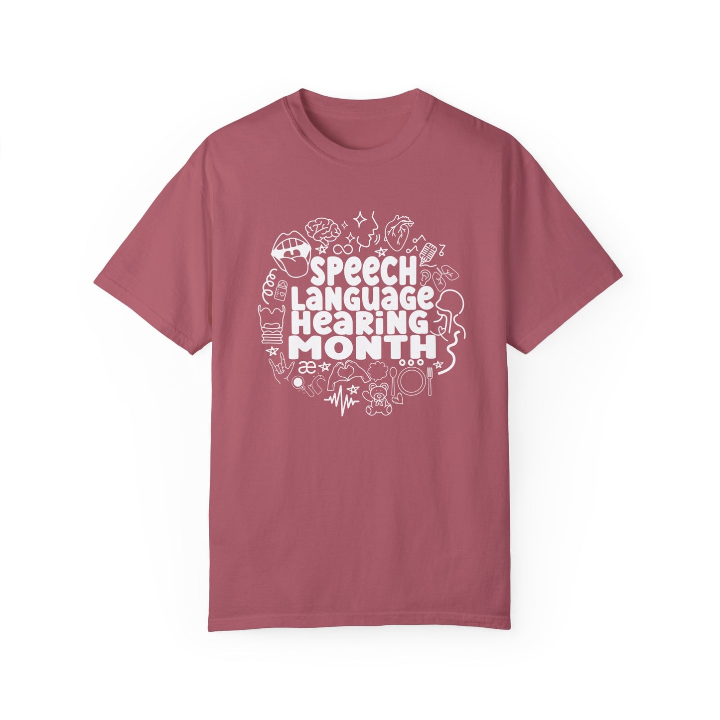 Speech Language Hearing Month Circle Tee (Comfort Colors)