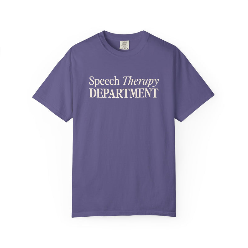 Speech Therapy Department (Comfort Colors) Tee