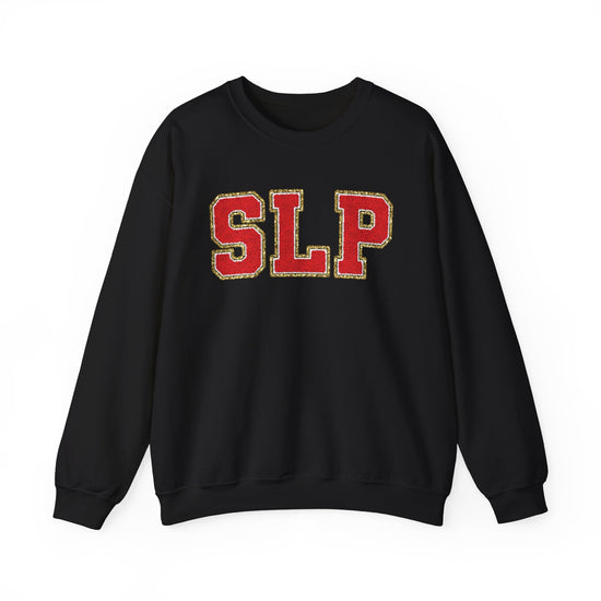 SLP Red Glitter (Printed) Patch Crewneck