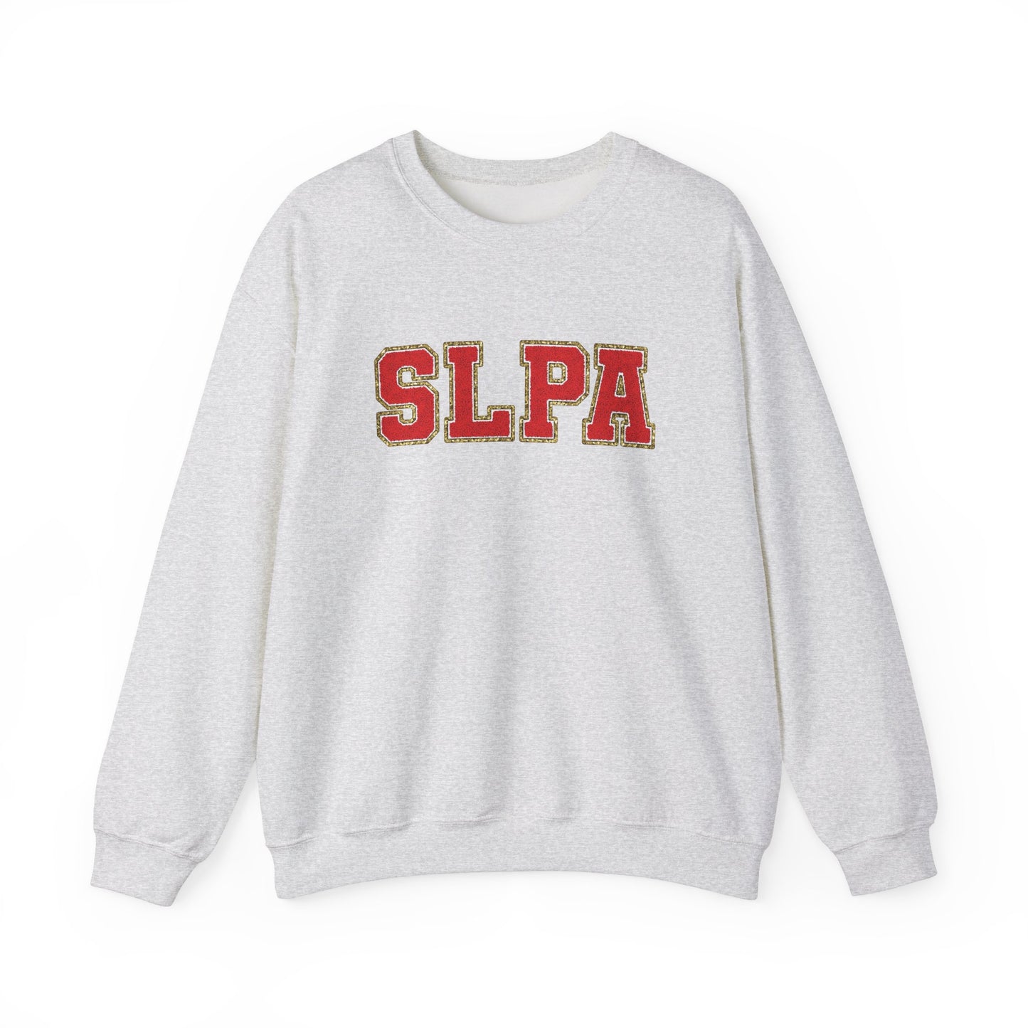 SLPA Red (Printed) Glitter Patch Crewneck