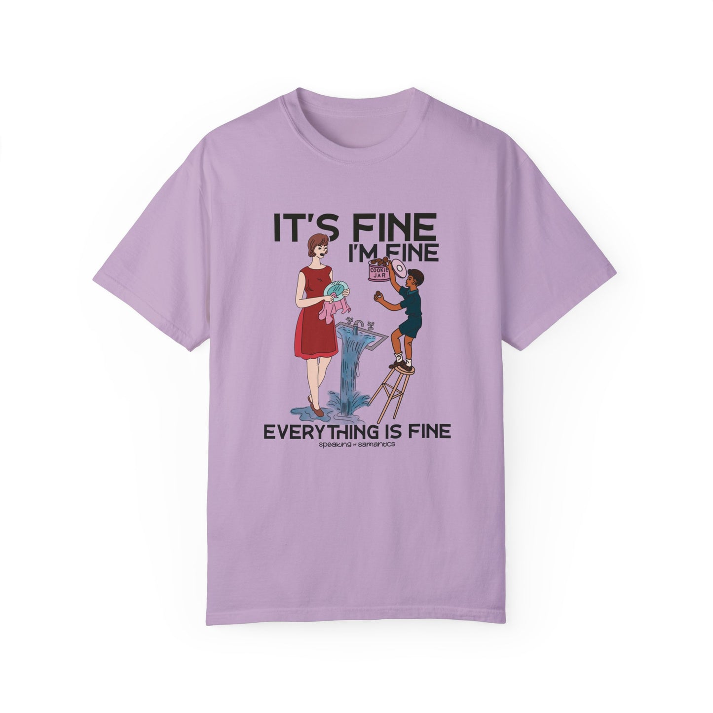 It's Fine I'm Fine Cookie Theft Tee