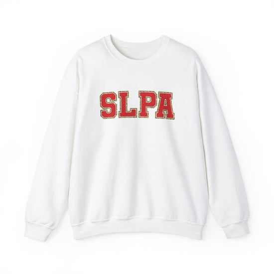 SLPA Red (Printed) Glitter Patch Crewneck