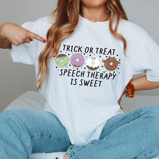 Trick or Treat Speech Therapy is Sweet Tee