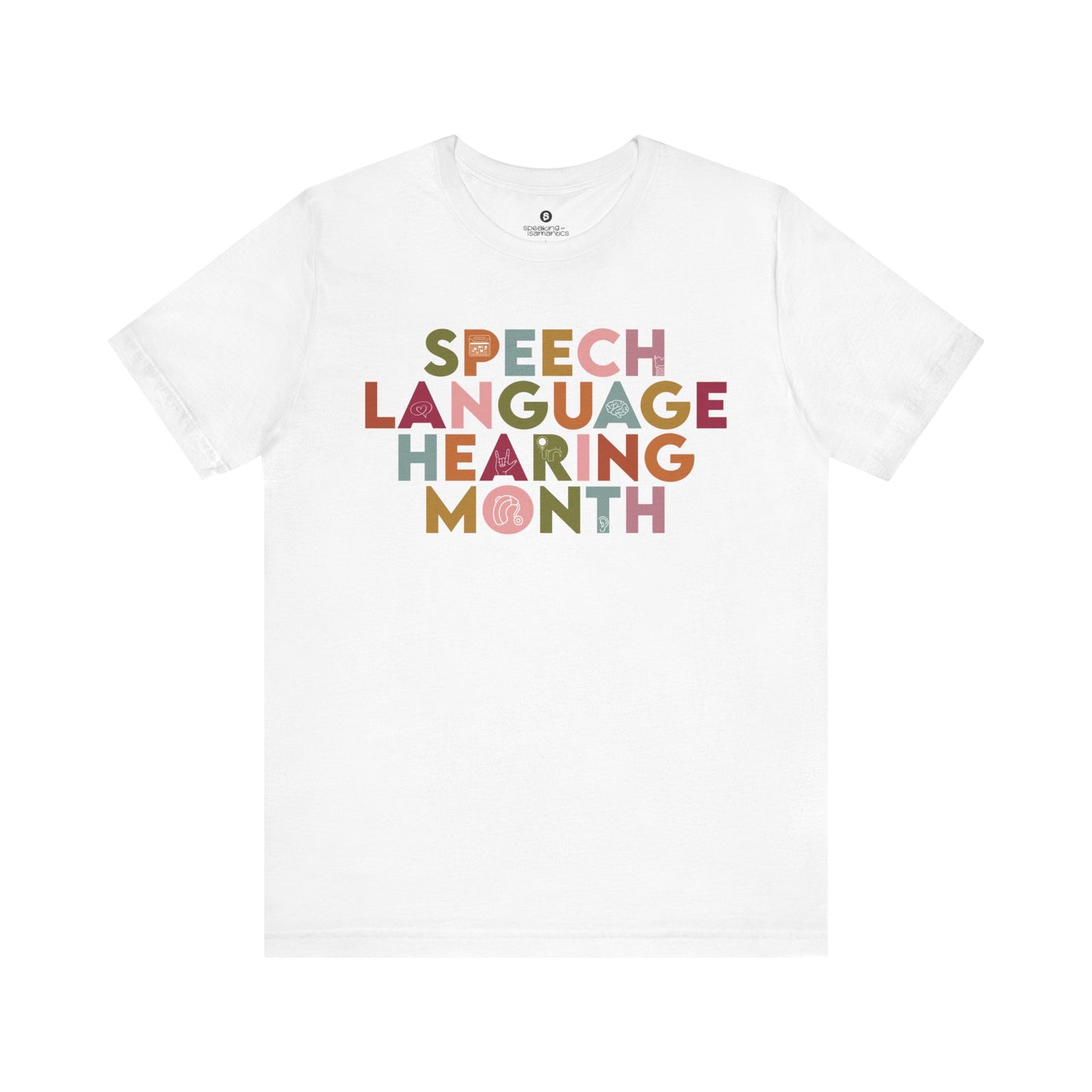 Speech Language Hearing Month Icon Tee