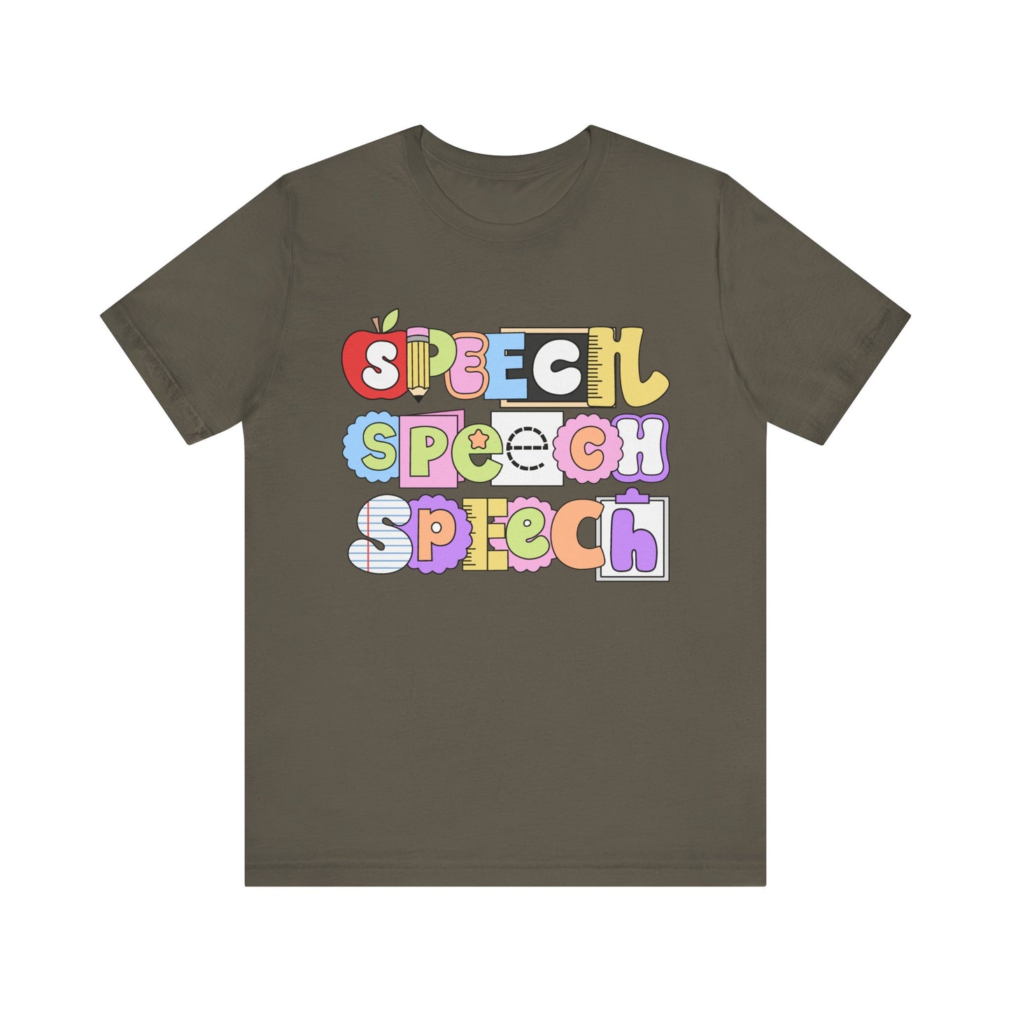 Speech Speech Speech School Tee