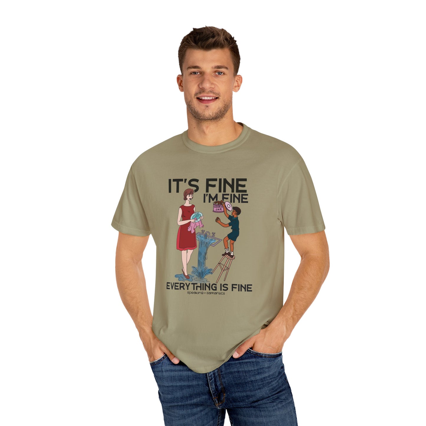 It's Fine I'm Fine Cookie Theft Tee