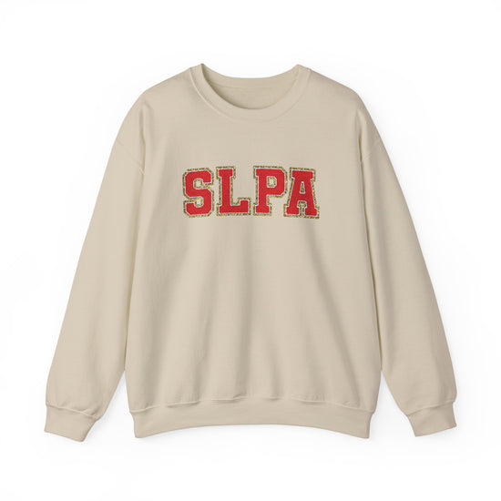 SLPA Red (Printed) Glitter Patch Crewneck