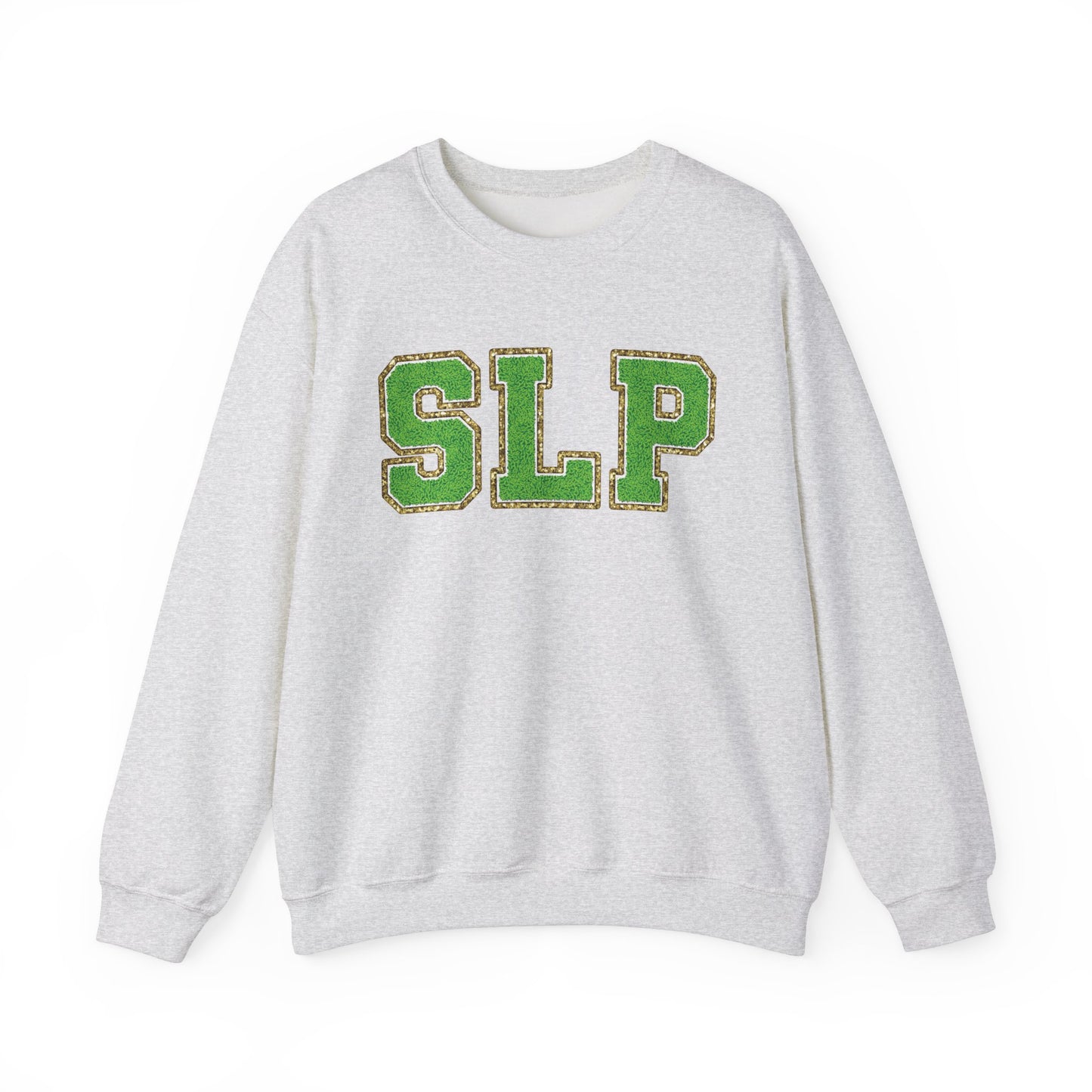 SLP Green Glitter (Printed) Patch Crewneck