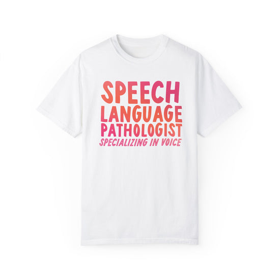 Speech Language Pathologist Specializing in Voice Tee