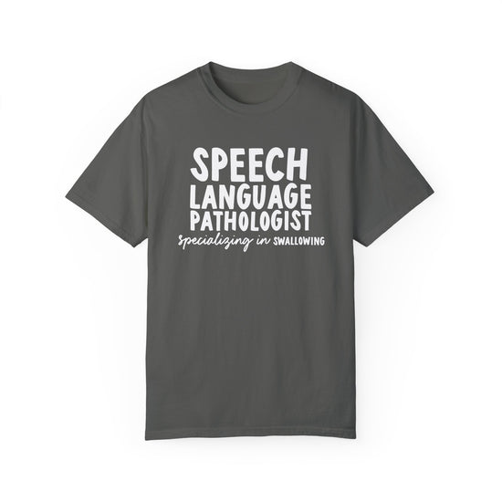 Speech Language Pathologist Specializing in Swallowing Tee