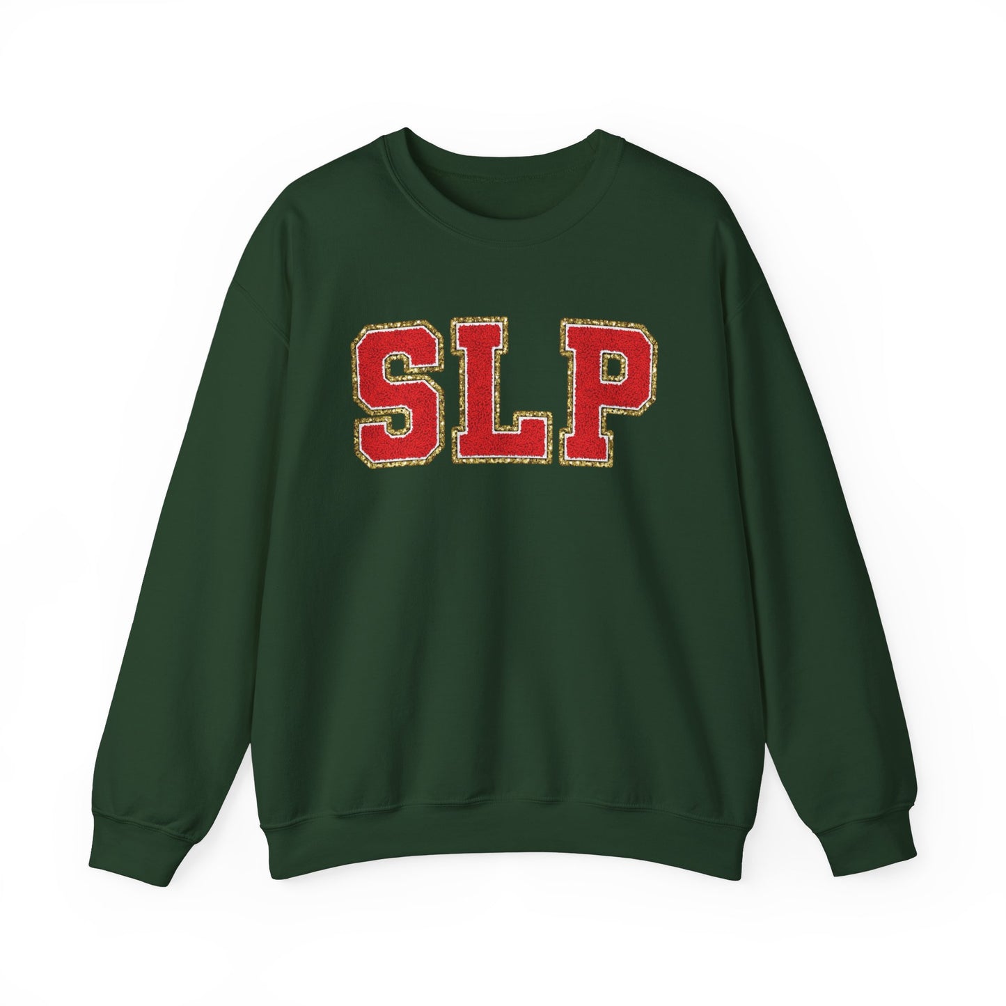 SLP Red Glitter (Printed) Patch Crewneck