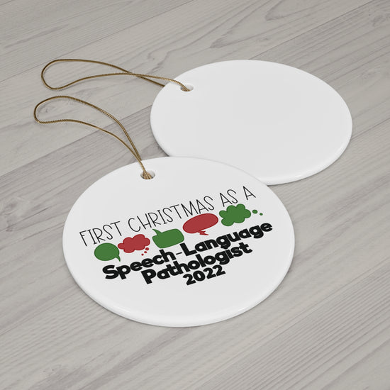 First Christmas as a Speech-Language Pathologist 2024 Ornament