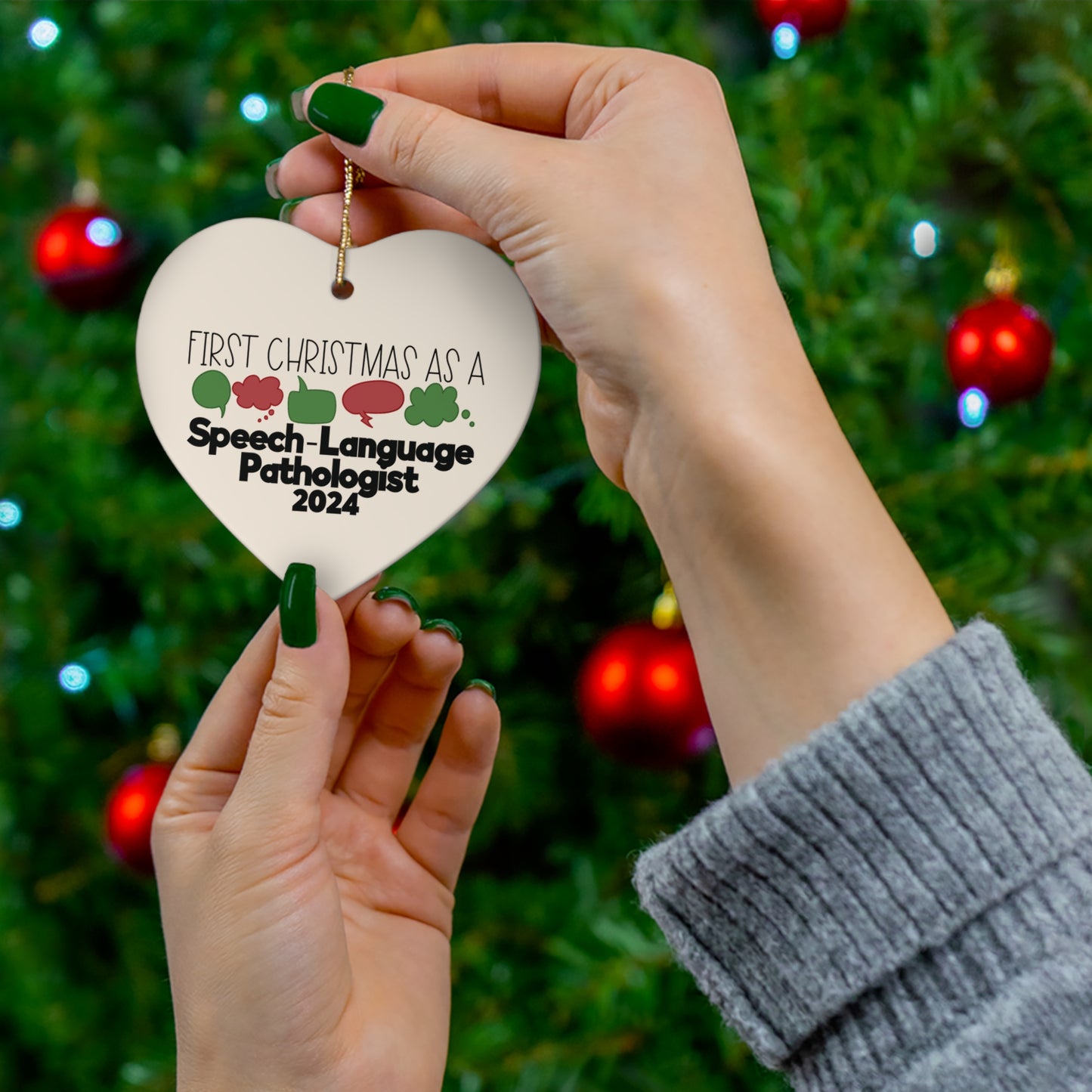 First Christmas as a Speech-Language Pathologist 2024 Ornament