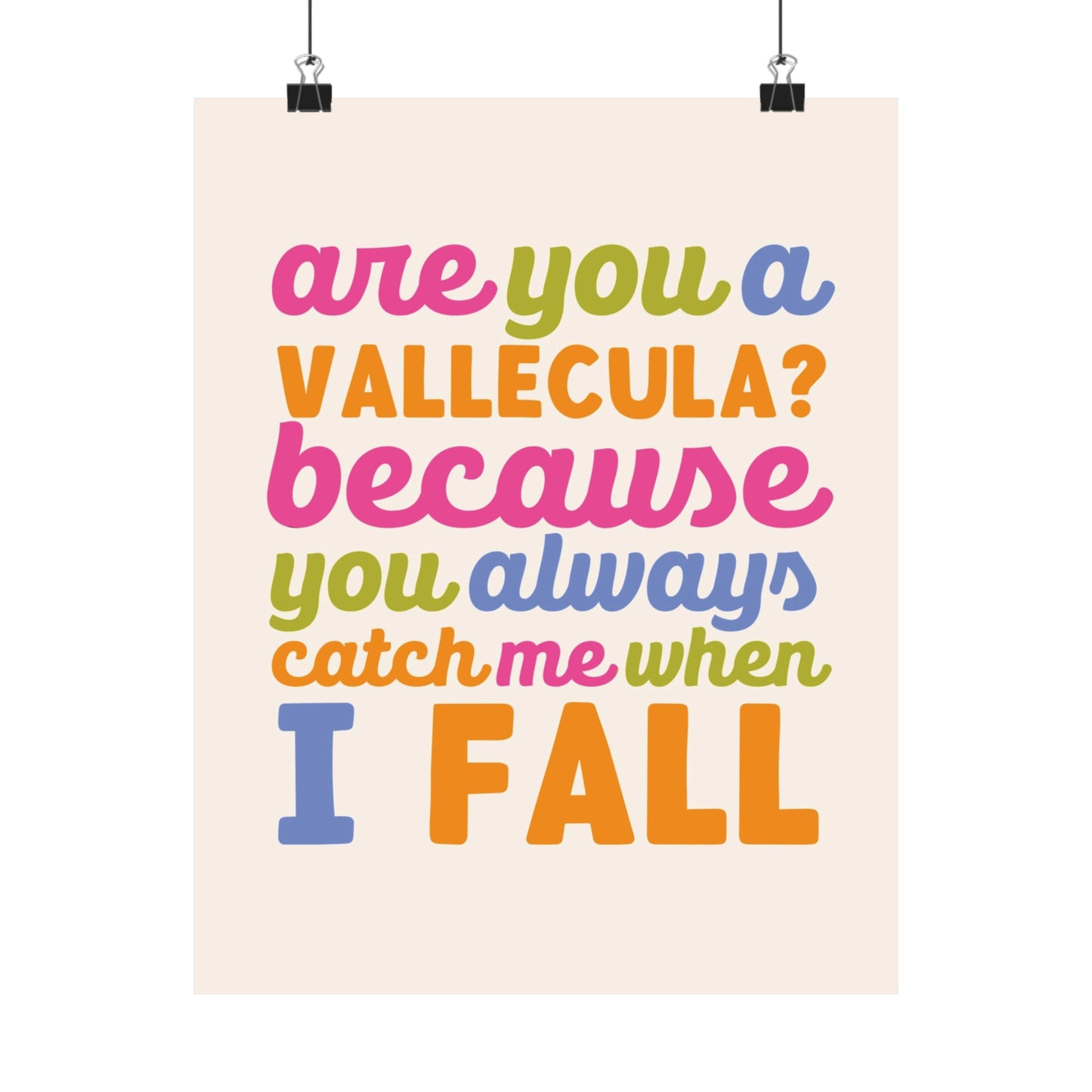 Are You A Vallecula Poster