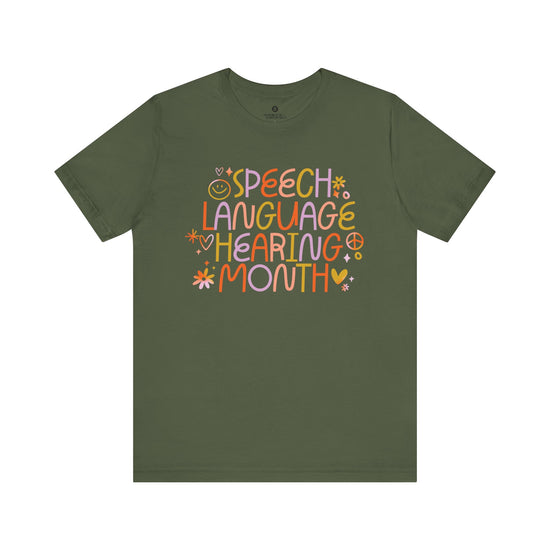 Speech Language Hearing Month Doodle Tee