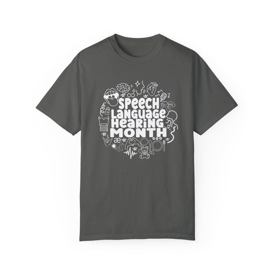 Speech Language Hearing Month Circle Tee (Comfort Colors)