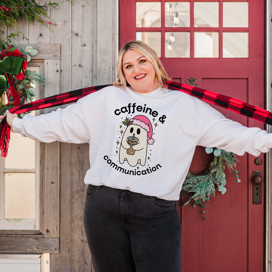 Caffeine and Communication Crewneck