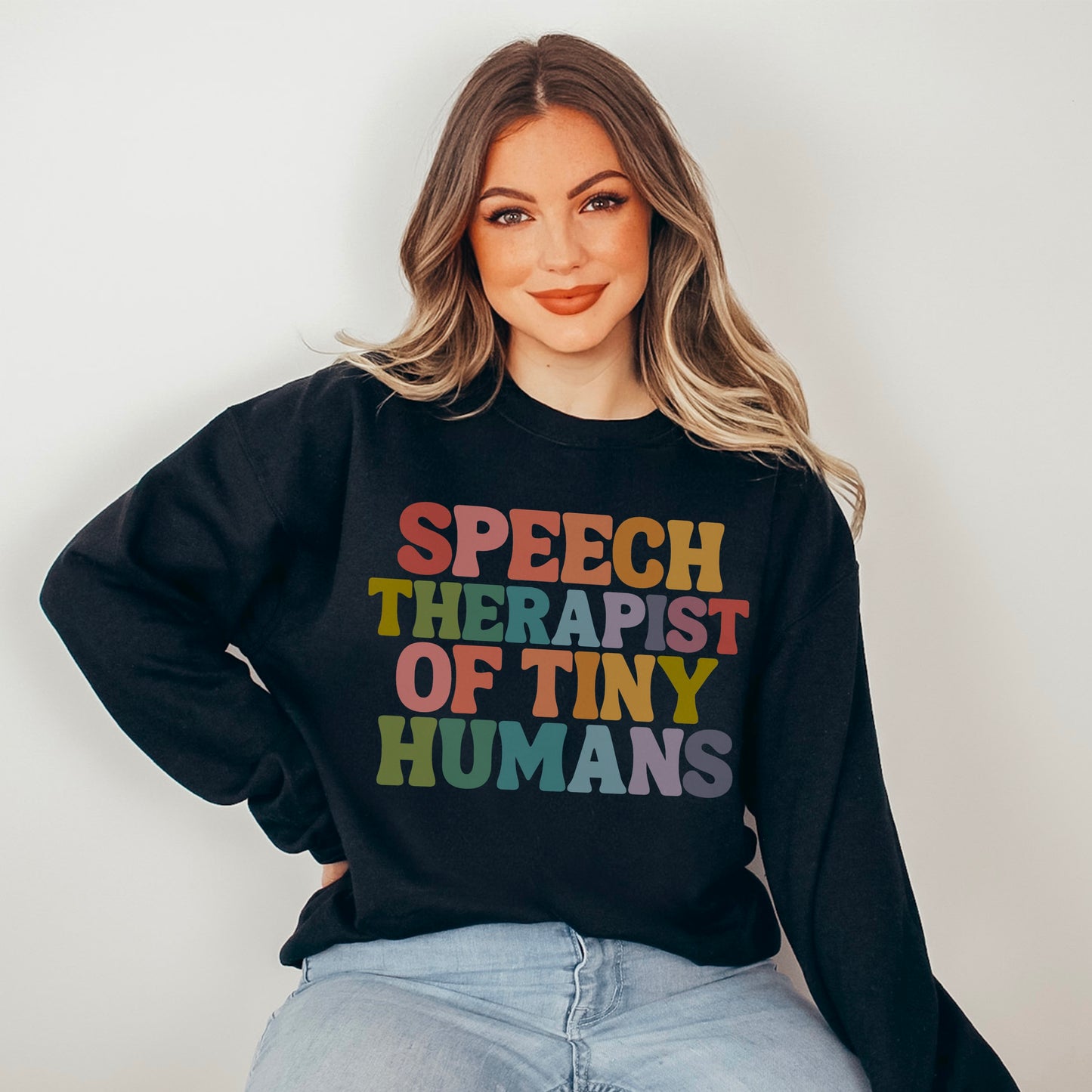 Speech Therapist of Tiny Humans Crewneck