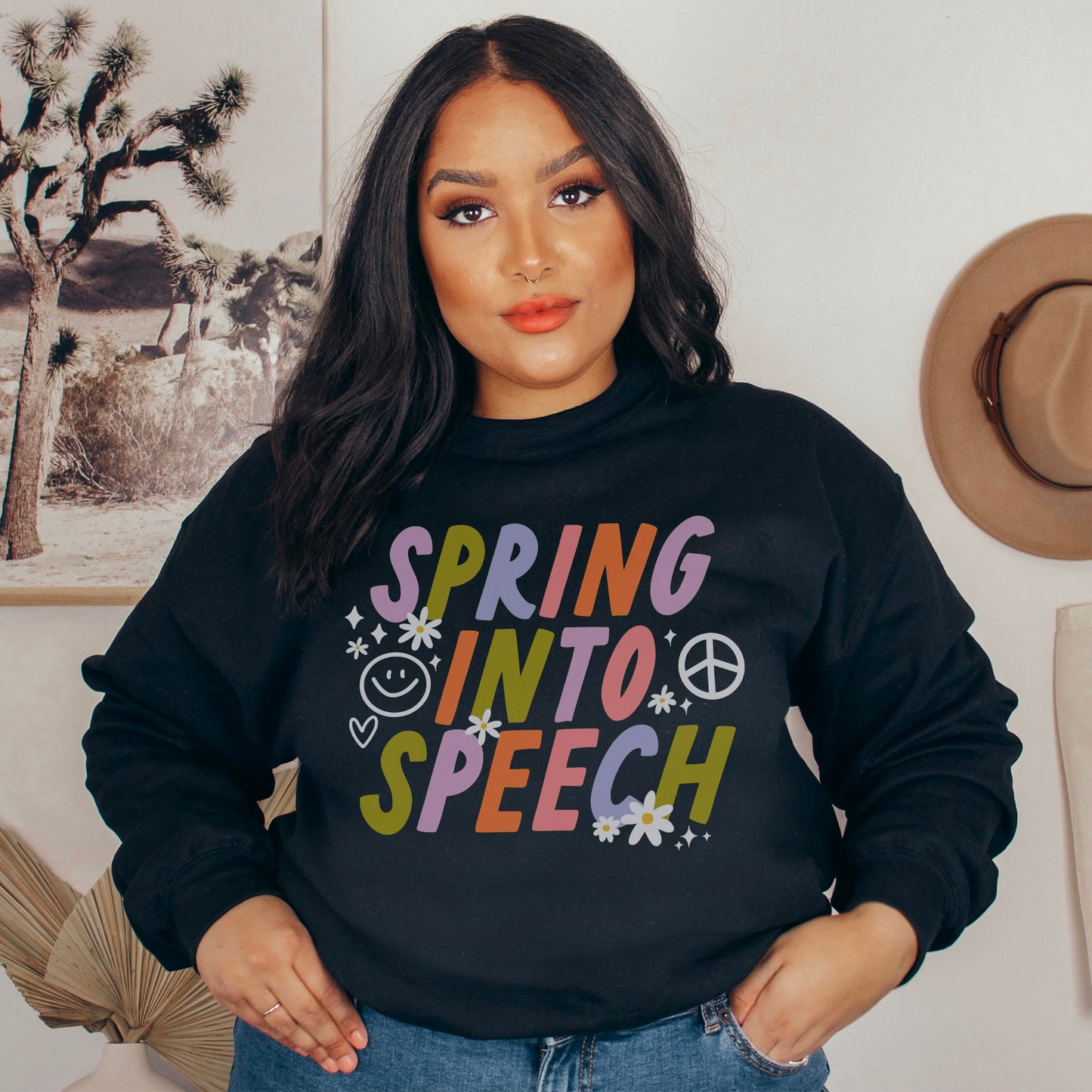 Spring Into Speech Crewneck