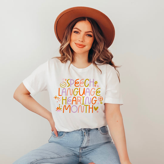 Speech Language Hearing Month Doodle Tee