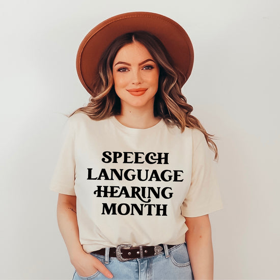 Speech Language Hearing Month Tee (Comfort Colors)