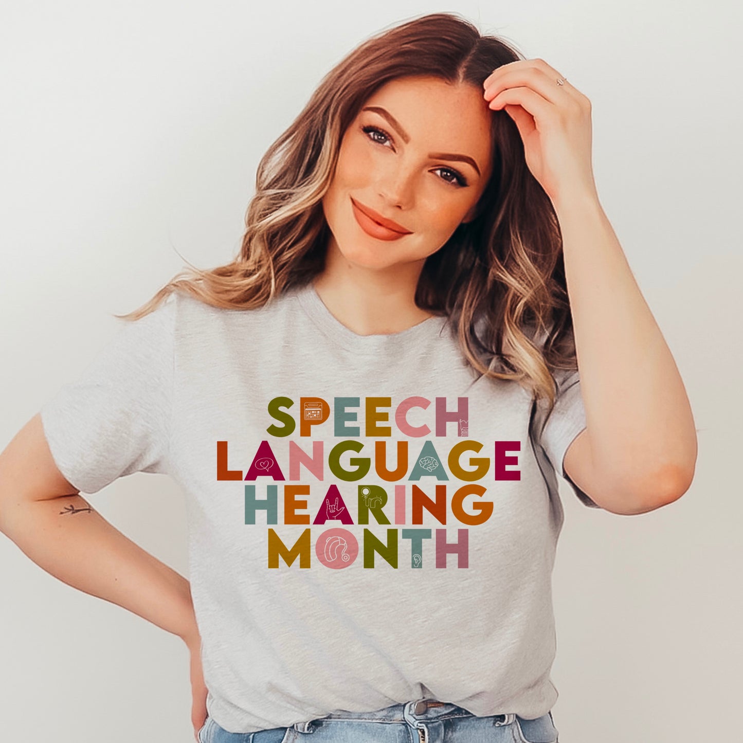 Speech Language Hearing Month Icon Tee