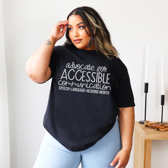 Advocate for Accessible Communication SLHM Tee (Comfort Colors)