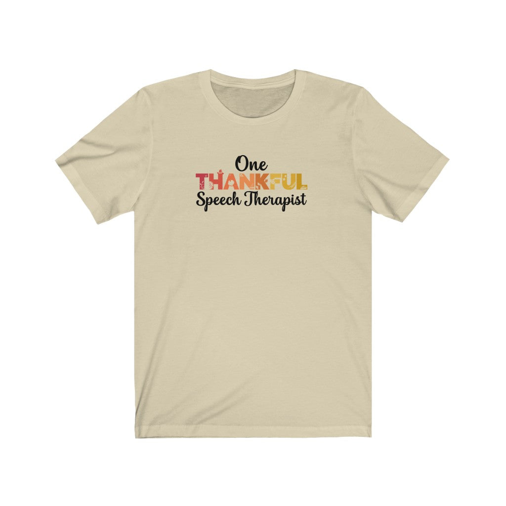 One Thankful Speech Therapist Tee