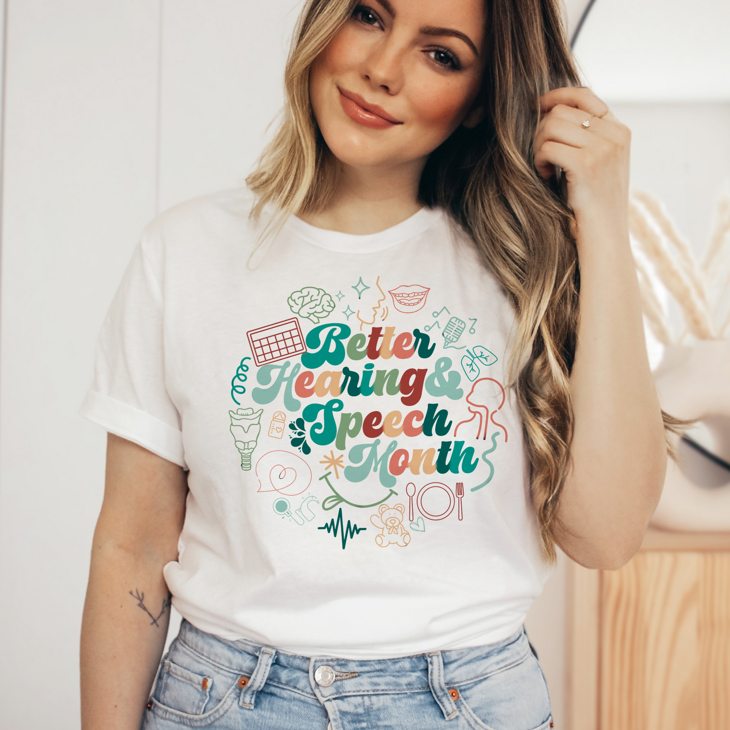 Better Hearing and Speech Month Circle Tee