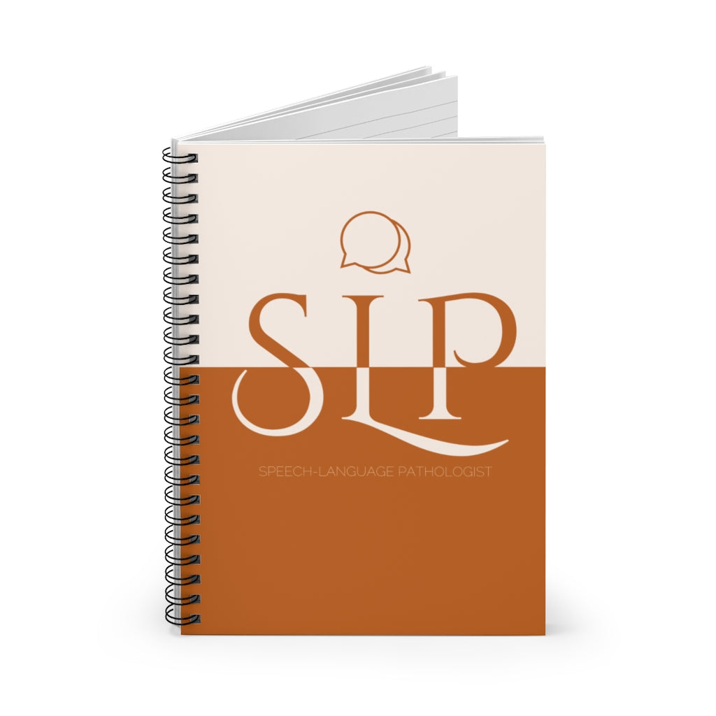 Speech Language Pathologist Orange Notebook