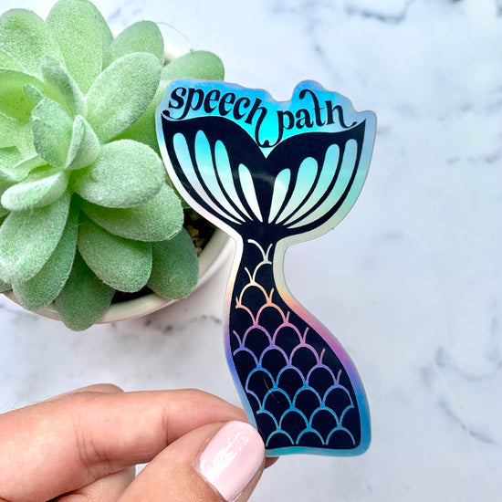 Mermaid Tail Holographic Sticker