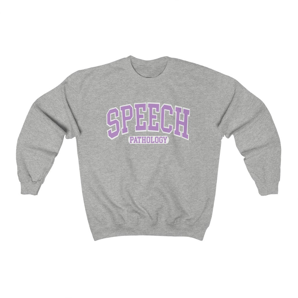 Speech Pathology Purple Crewneck