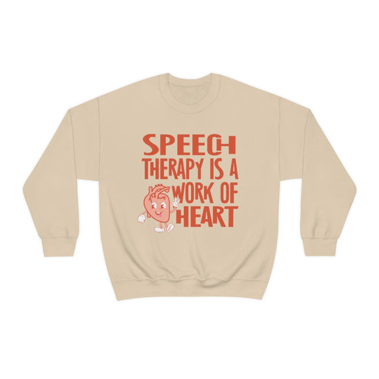 Speech Therapy is a Work of Heart Crewneck