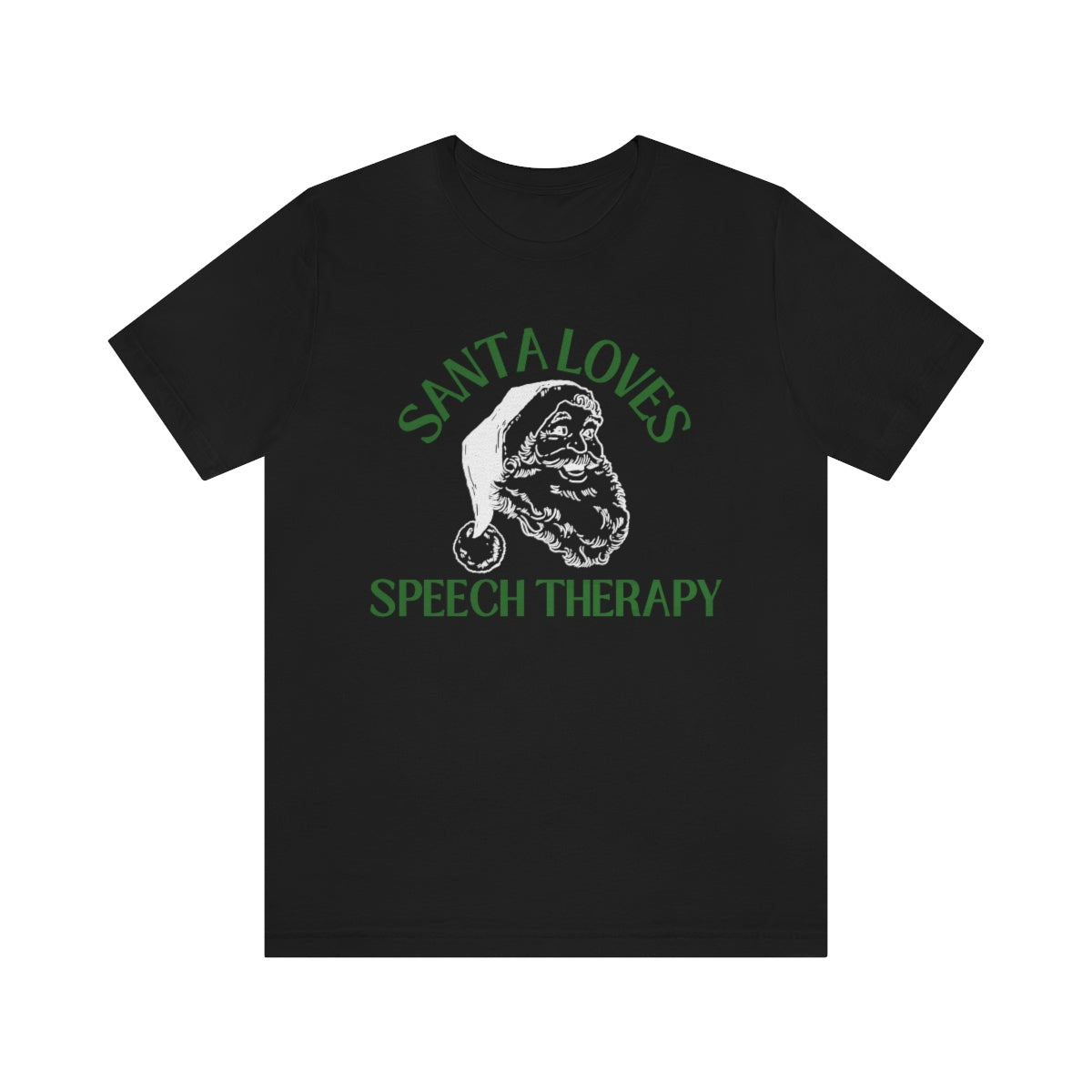 Santa Loves Speech Therapy Tee