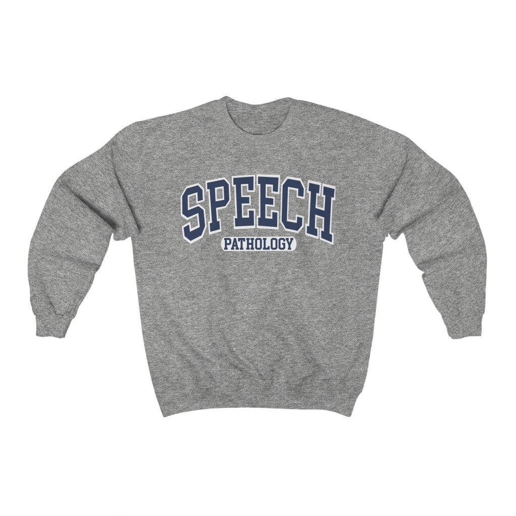 Speech Pathology Navy Crewneck