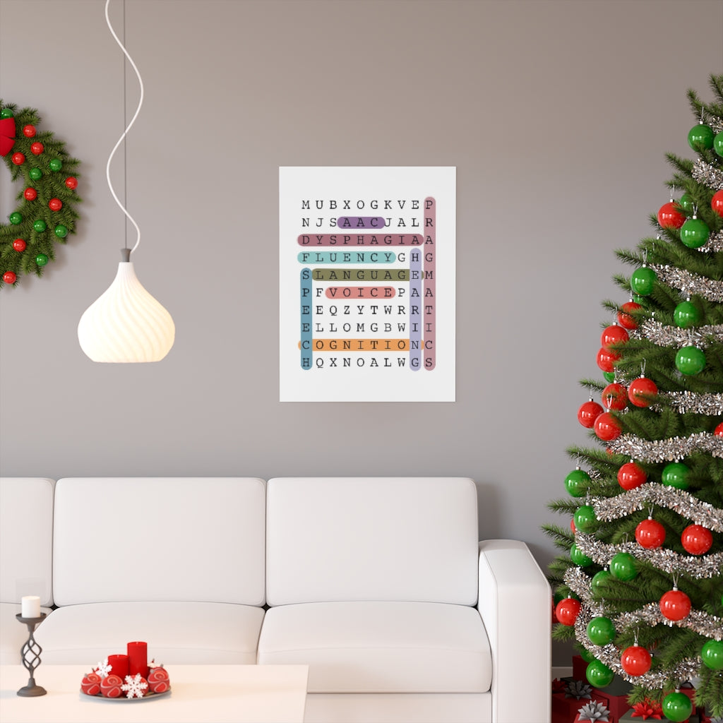 Big 9 Crossword Puzzle Poster