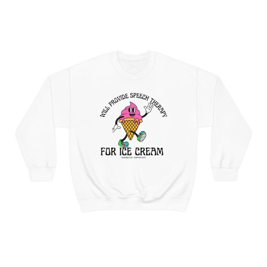 Will Provide Speech Therapy For Ice Cream Crewneck