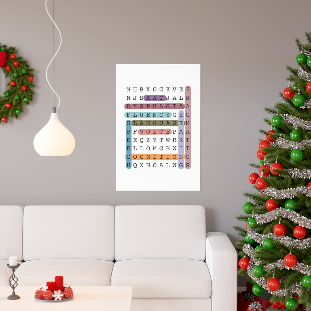 Big 9 Crossword Puzzle Poster