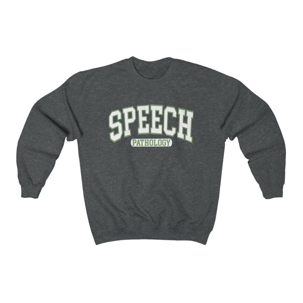 Speech Pathology Green Crewneck