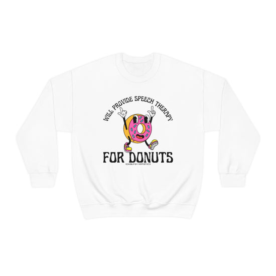 Will Provide Speech Therapy For Donuts Crewneck