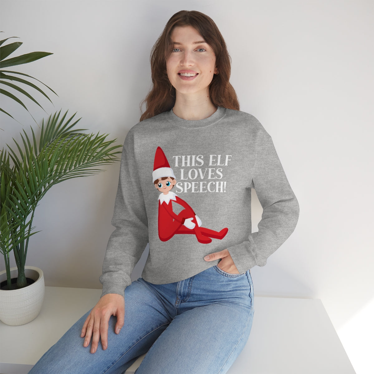 This Elf Loves Speech Crewneck