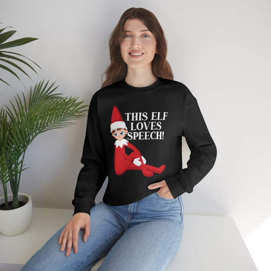 This Elf Loves Speech Crewneck