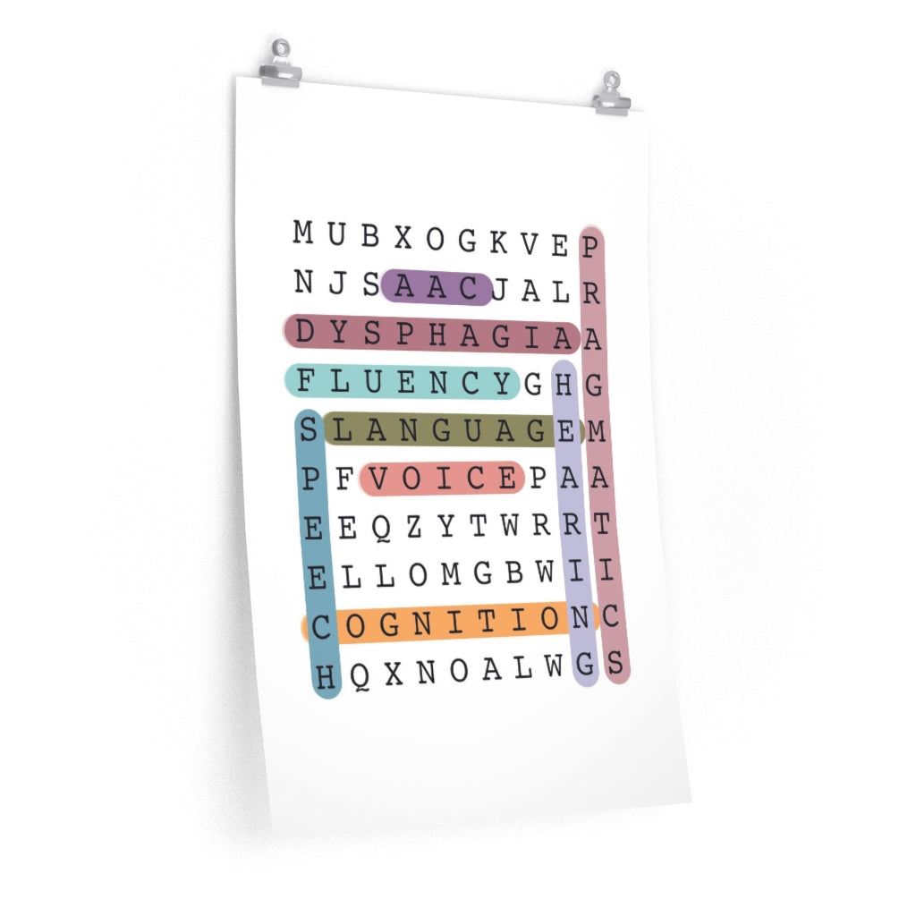 Big 9 Crossword Puzzle Poster