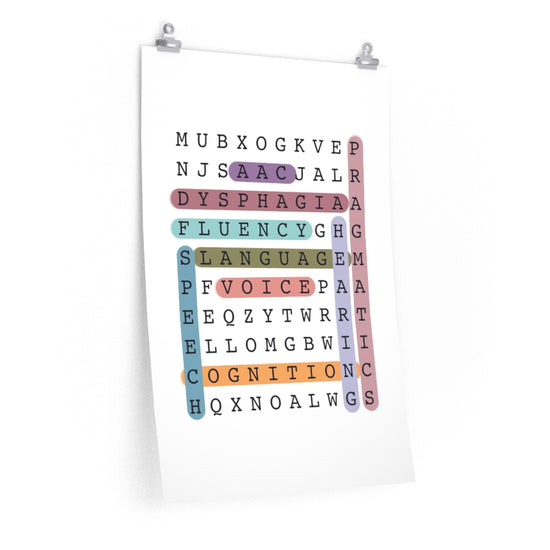 Big 9 Crossword Puzzle Poster